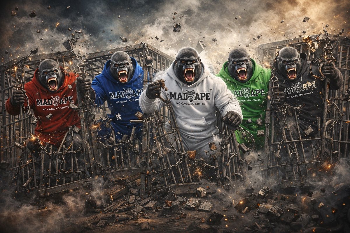 NO CAGE. NO LIMITS. 🦍🔥

The gates are GONE.
$MADAPE is LIVE on Solana and the movement is breaking out.
Merch drip going global madape.com
Culture first  | Community powered

dexscreener.com/solana/Grgpicu…

This isn’t a meme — it’s a mindset.
Built for those who don’t