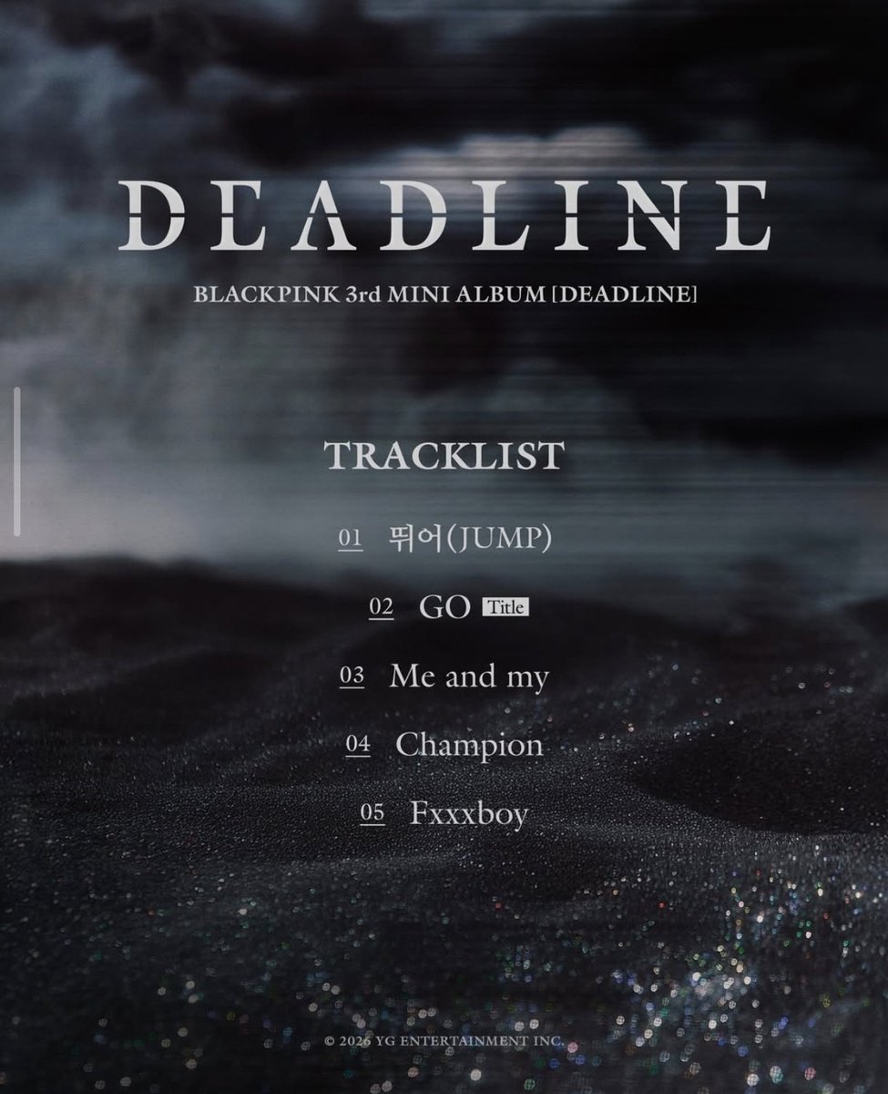 Finalmente tenemos tracklist del nuevo mini álbum de <a href="/BLACKPINK/">BLACKPINKOFFICIAL</a> , que estará disponible a finales de este mes.
🖤🩷🖤🩷🖤🩷