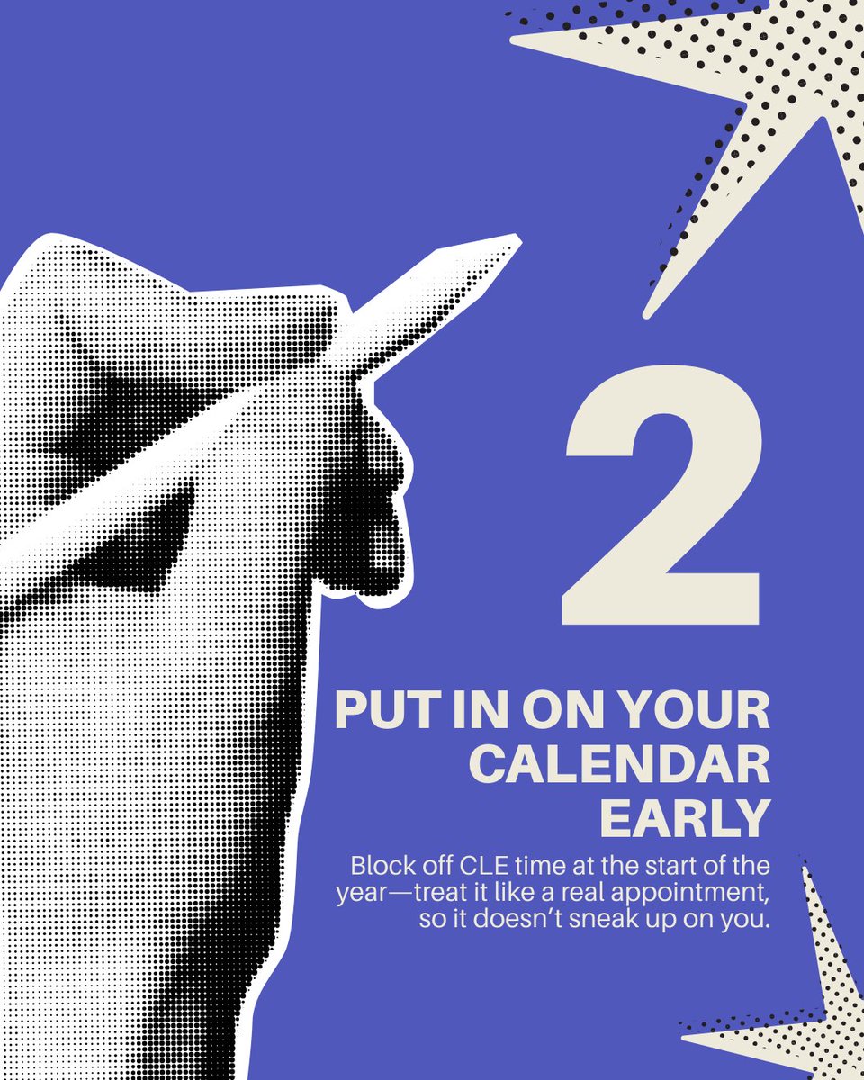 LexVid's tweet image. CLE can sneak up faster than you think. Schedule your courses early, stay organized, and enjoy peace of mind knowing you’re on track. ✅ ⚖️

#CLE #MCLE #LegalProfessionals #Attorneys