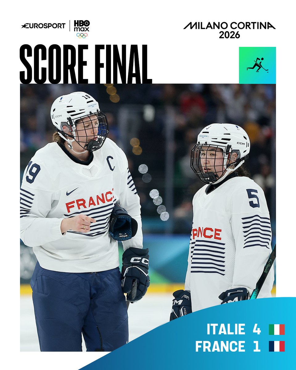 La première olympique des Bleues s'est soldée par une défaite #MilanoCortina2026 eurosport.fr/hockey-sur-gla…