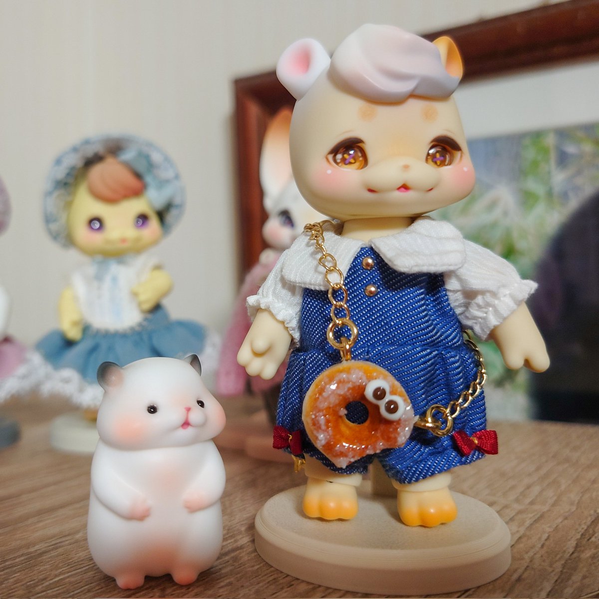 明日はお出かけ！
楽しみだね💗

👗Chat*様(<a href="/_ChildChat/">Chat*</a>)
👜sweets*manma様(<a href="/sweetsmanma/">sweets＊manma</a>)
👀まち様(<a href="/machisuzu96/">まち Su'Zoo🌗ミニチュアモールベア🧸</a>)

#kumukuku 
#すずーアイ