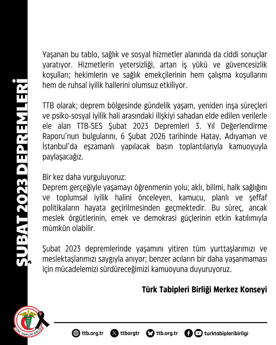 Depremlerin Acısını Derinden Yaşıyor; Unutmuyor, Affetmiyoruz!

Resmi verilere göre 53 bin 725 kişinin yaşamını yitirdiği ve 100 binden fazla kişinin yaralandığı, milyonlarca insanın ise yaşamının kökten değiştiği Şubat 2023 depremlerinin üzerinden yıkımın üzerinden 3 yıl geçti.