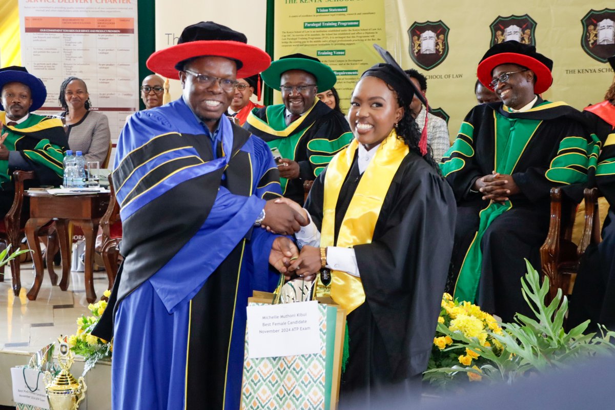 CLE_Kenya's tweet image. #TBT to the 10th Graduation and Prize Giving Ceremony attended by the Council of Legal Education, CEO, Prof. Jack Mwimali, to award outstanding ATP students.

cle.or.ke

@SchoolofLawKE 

#KSL #CLE #ATP #legaleducation #legaltraining #CouncilofLegalEducation