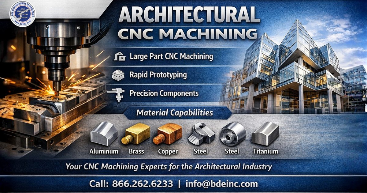 From large-part CNC machining to rapid prototyping, our 3, 4 &amp; 5-axis CNC capabilities help architects &amp; construction pros bring complex designs to life with precision.

🔗 bdeinc.com/industries/arc…

#CNCMachining #bde
