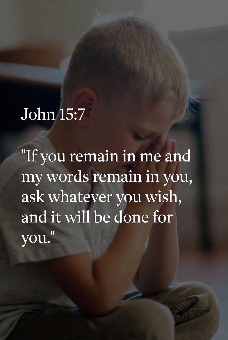 Today, let us stay close to the Vine, listening, abiding, and praying with faith. In Him, our desires are refined, and His will finds room to work in us.

📖 “If you remain in me and my words remain in you, ask whatever you wish, and it will be done for you.” — John 15:7