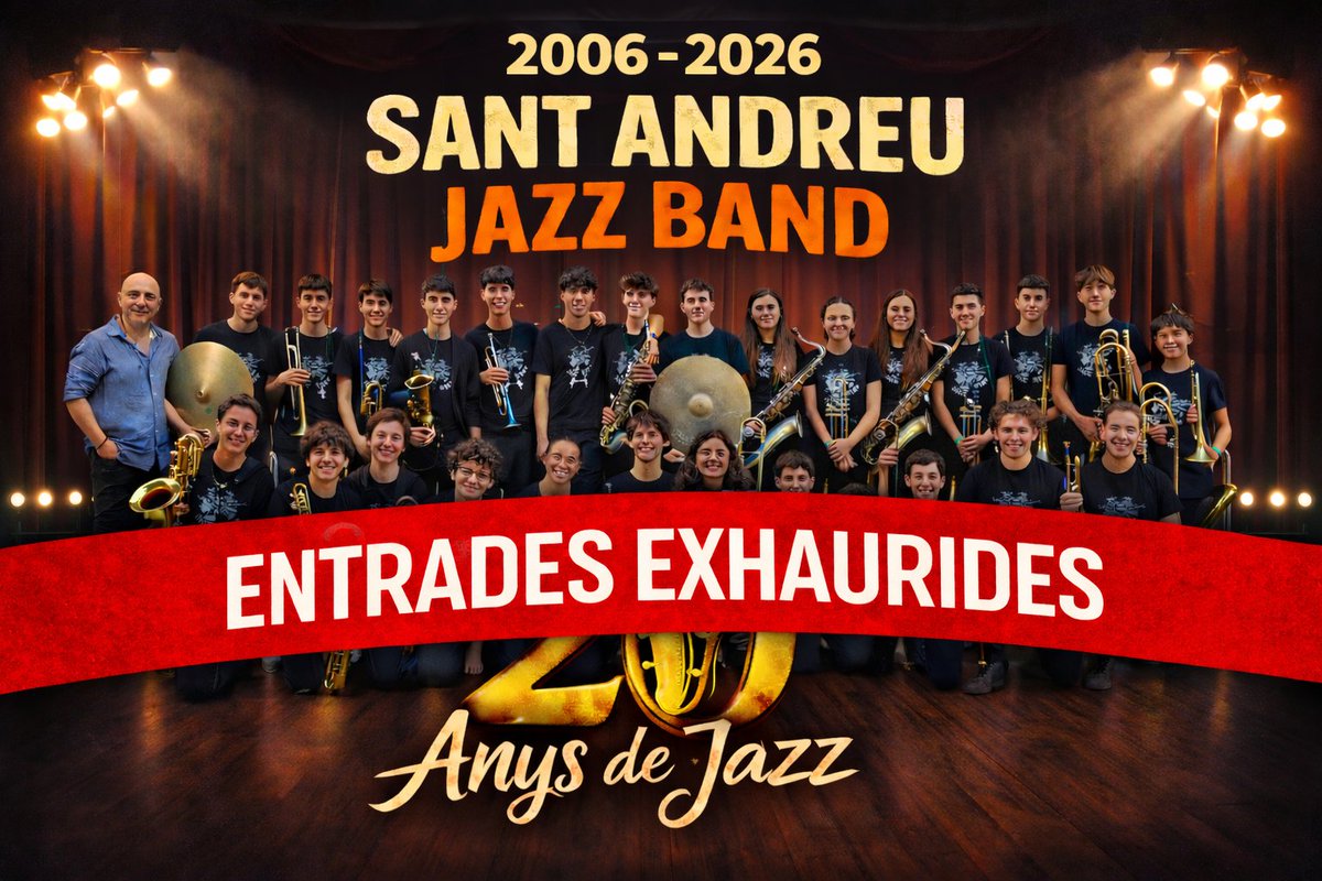 Entrades exhaurides per la Sant Andreu Jazz Band. Aquest diumenge tornem amb una tarda plena de talent i música en directe al Teatre El Casal d'Amer, amb un altre ple absolut.
Talent a l’escenari. Públic meravellós. 
Això és Sona Amer.