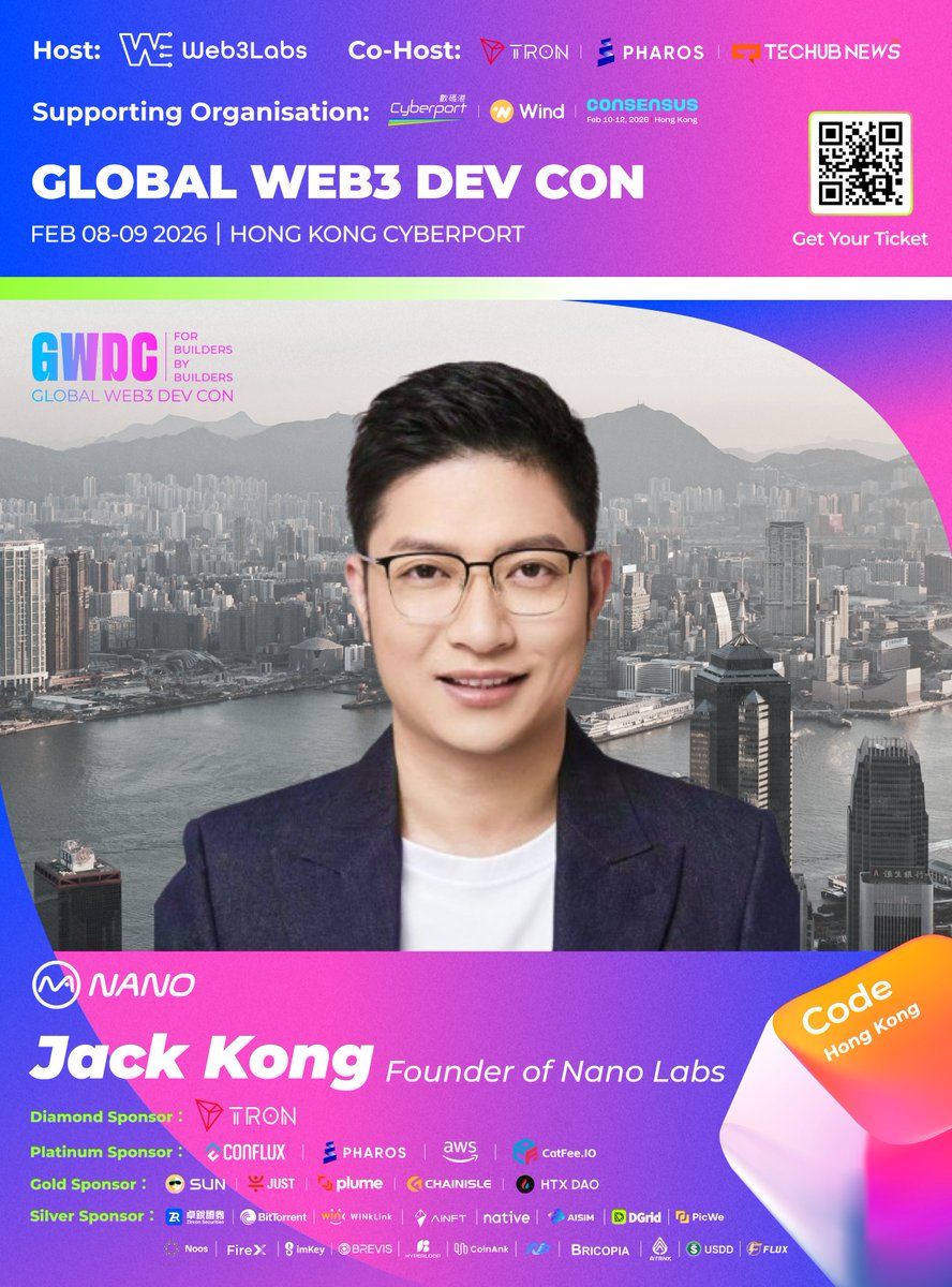 「#GWDC2026 嘉宾更新」  

我们非常荣幸宣布 —— Jack Kong，Nano Labs 创始人兼董事长 将出席本次大会！<a href="/NanoLabsLtd/">Nano Labs</a> <a href="/punk8185/">Jack孔@Nano Labs(NA)🇭🇰</a>

他拥有近15年的行业经验，并带领嘉楠科技（区块链第一股）与 Nano Labs 分别于 2019 年和 2022