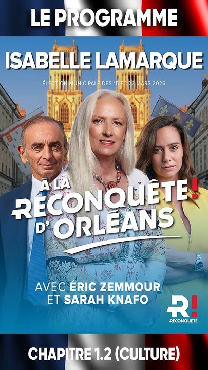 Municipales Orléans R! : Chapitre 1.2 (Culture) 
Continuez à liker nos vidéos RECONQUETE, grâce à vous la vidéo sur les législatives a fait plus de 3000 vues 💪💪💪💪
youtube.com/shorts/arpyk1m…