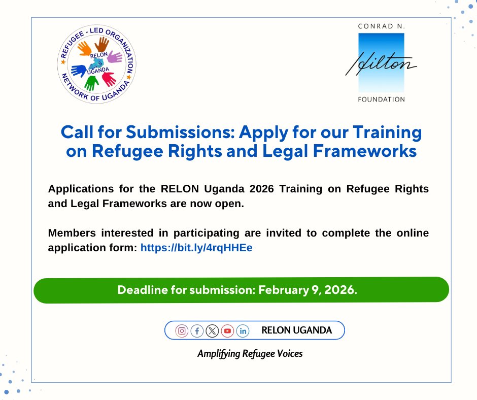 Refugee-Led Organization Network(RELON) tweet media
