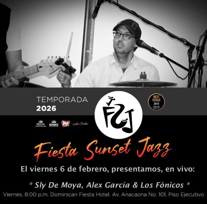Concierto El 6/2 en El Dominican fiesta hotel 9pm <a href="/JazzEnDominican/">Jazz En Dominicana</a> con renombrados músicos.

<a href="/MusicamaestroRd/">Música Maestro Radio 🇩🇴🇨🇴</a> <a href="/rnncanal27/">Canal 27 RNN</a> <a href="/musicaalas12/">Octavio Beras Goico</a> <a href="/MusicamaestroRd/">Música Maestro Radio 🇩🇴🇨🇴</a> <a href="/MaximoJimenezRD/">Maximo Jimenez</a> <a href="/arteymediord/">Arte y Medio</a> <a href="/rocklocalradio/">Rock Local Radio🇩🇴</a> <a href="/SusyTVRD/">Susy Aquino Gautreau</a> <a href="/super7fm/">Super 7FM</a>