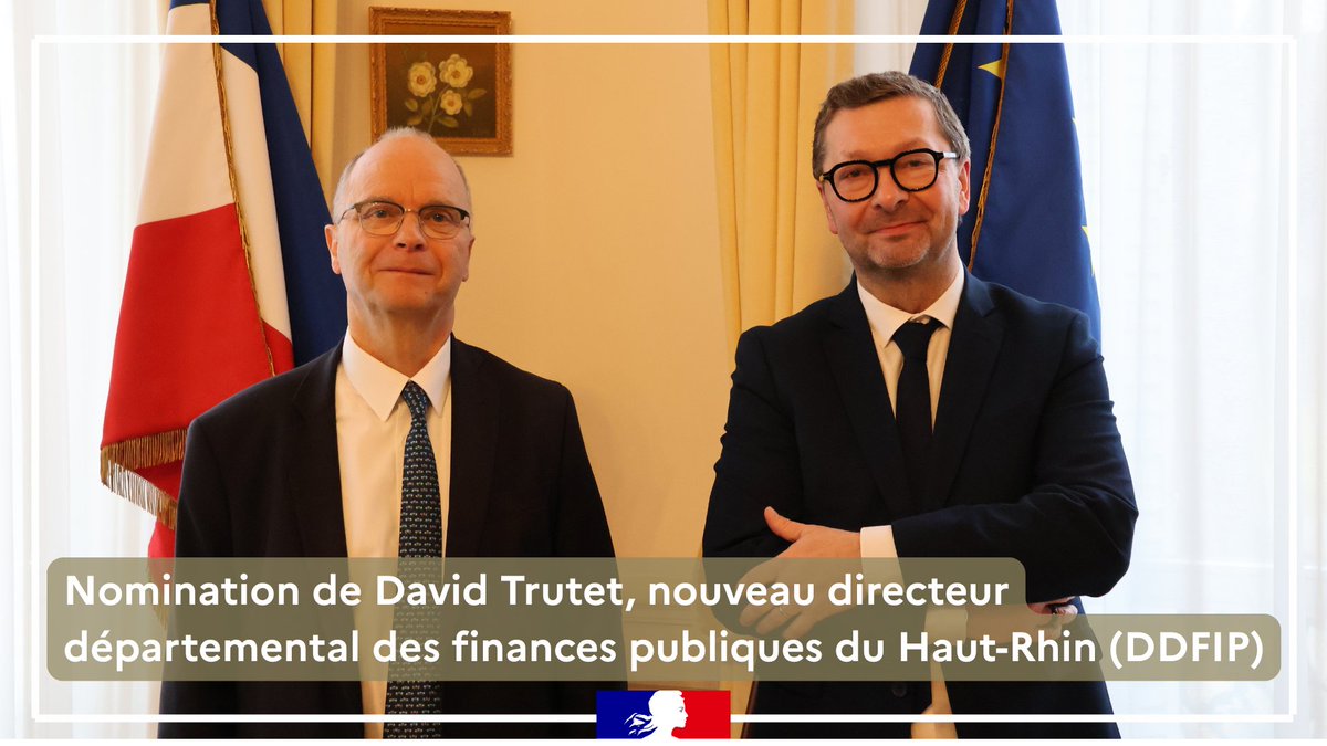 Image de Préfet du Haut-Rhin - #Nomination 
Préfet du Haut-Rhin a rencontré ce matin David Trutet, nommé directeur départemental de