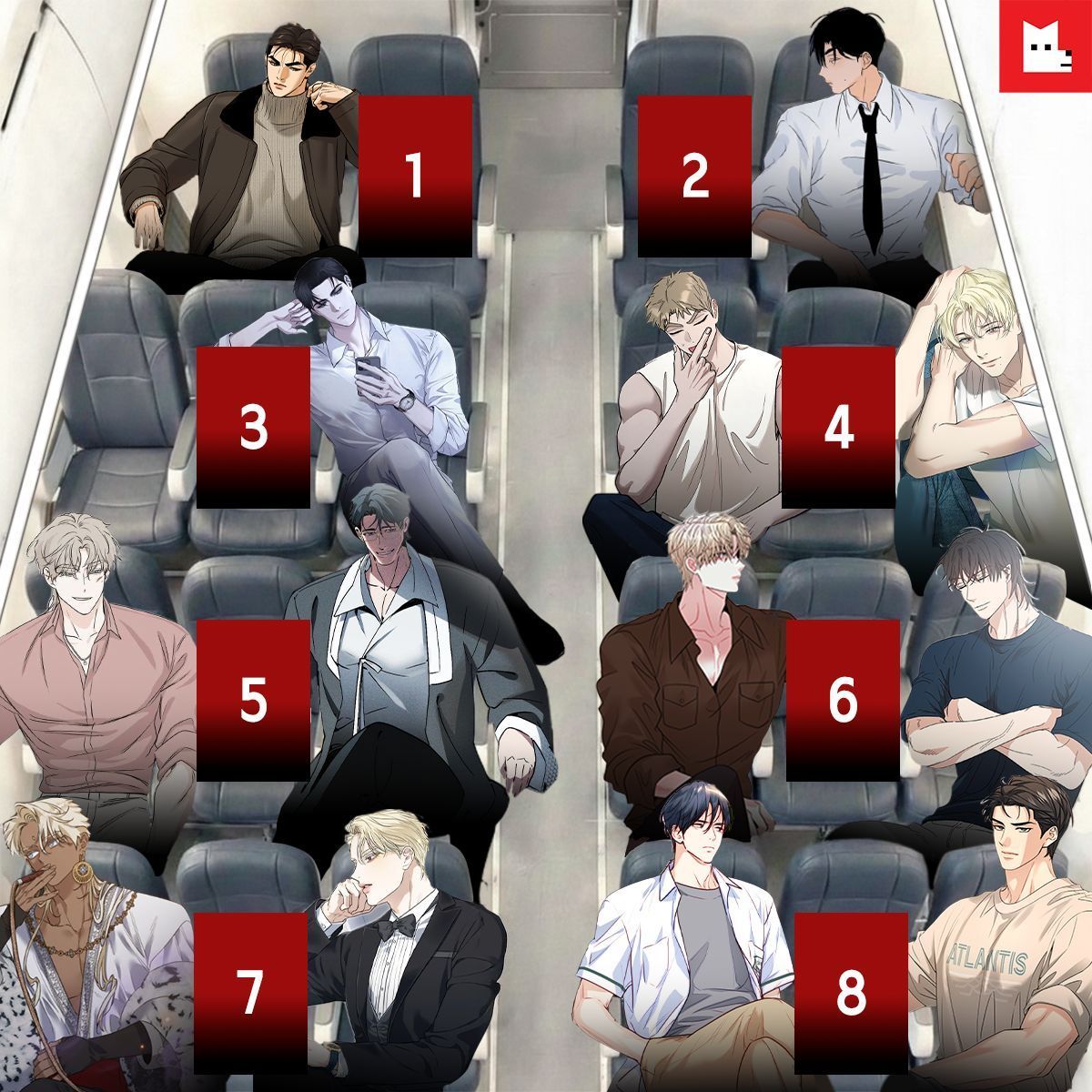 Lezhin_ES's tweet image. Vuelo directo a Corea ✈️ 🇰🇷 
16 horas encerrados. 
Un solo asiento para ti. 

¿Cuál eliges? 👀 

#LezhinES