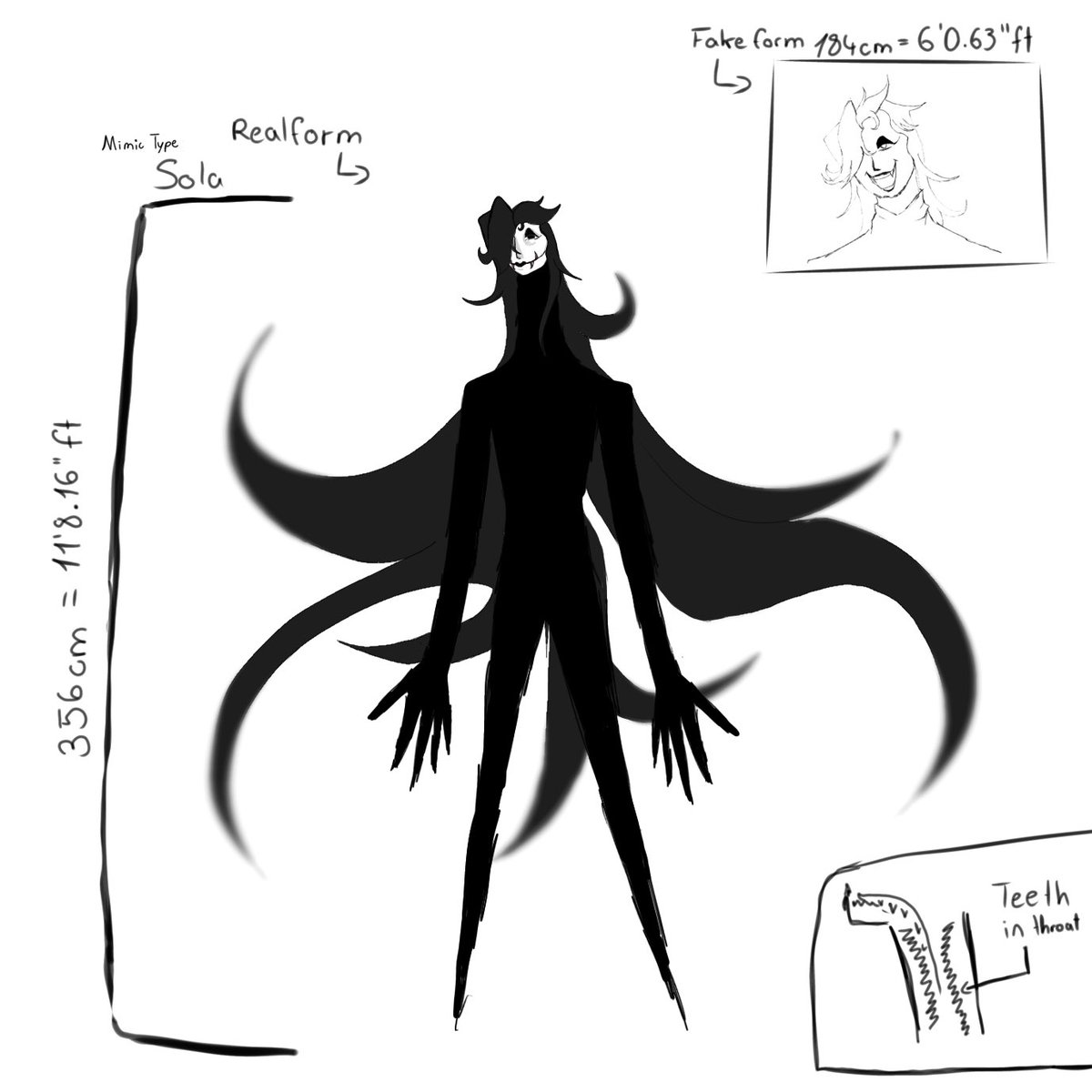 ImMotherMagic's tweet photo. Making another oc is fun, this is Sola #mimic #oc #height https://t.co/yRCBVoxWbu