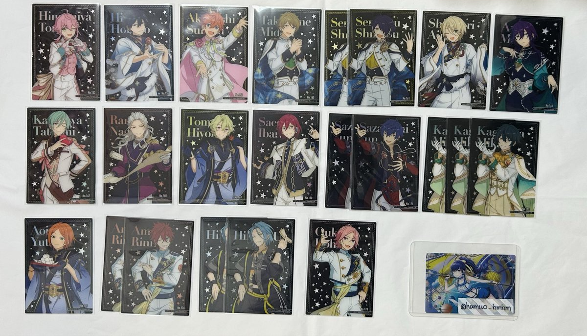 hamuo_hmhm's tweet photo. 【交換･仮約束】
あんスタ クリアカード クリアカードコレクションガム4 クリカ

譲)画像参照

求）N：宗>>奏汰
SP：渉

N宗最優先で求めております。
郵送or天神、博多周辺手渡し
検索からもお気軽にお声掛けください https://t.co/BOTeOk2kRi