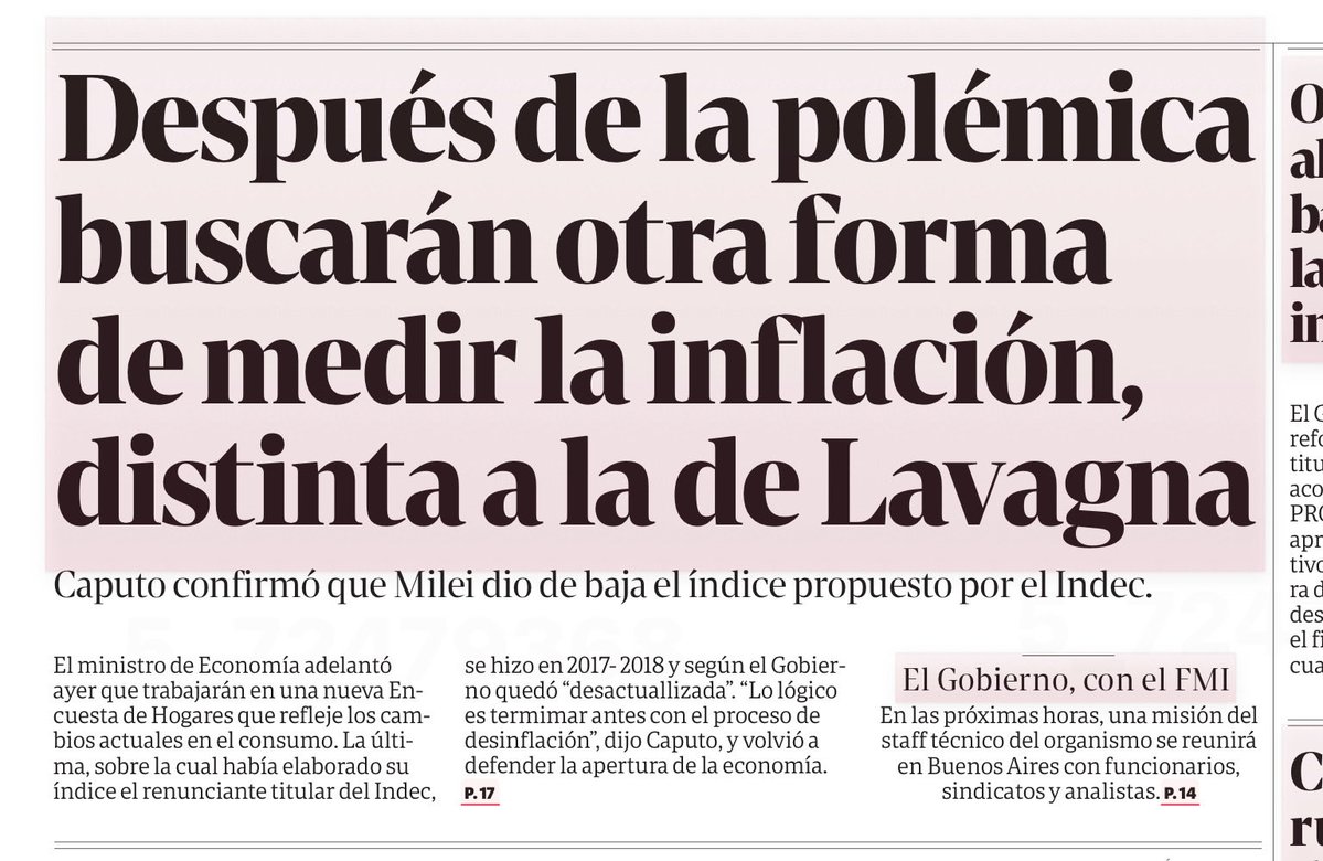 LucaRomero's tweet image. Es insólita la nueva explicación de Milei y Caputo para no actualizar la metodología del IPC: demoramos tanto la actualización, que ahora la vamos a demorar más porque la actualización quedó desactualizada. 

Digo: ¿toman a la gente por pelotuda?