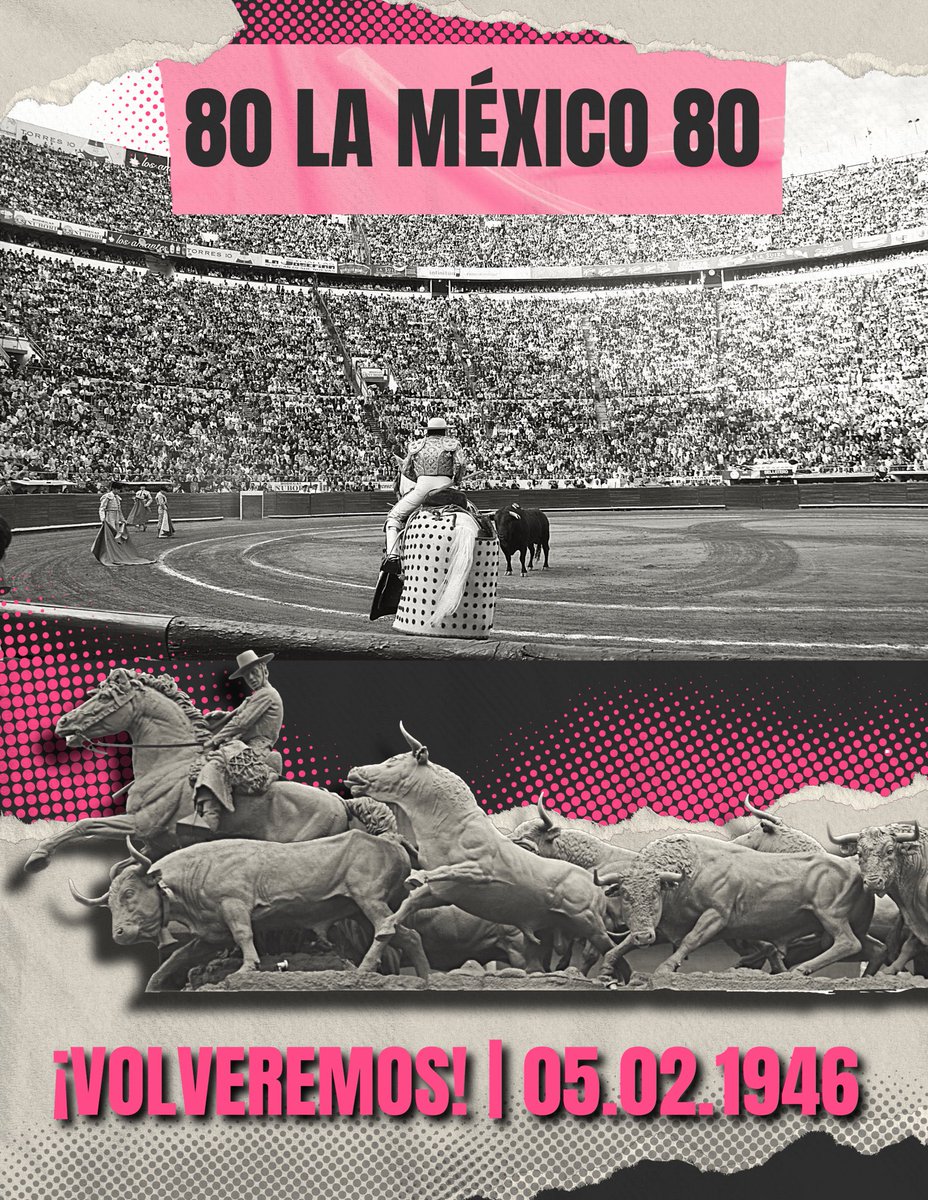 80 años de historia, pasión, grandeza, tradición y arte que nadie podrá borrar nunca. 

Feliz aniversario querida Monumental Plaza de Toros México te extrañamos todos los días y estamos seguros de que volveremos.

#Mexicotaurino #CDMXTaurina