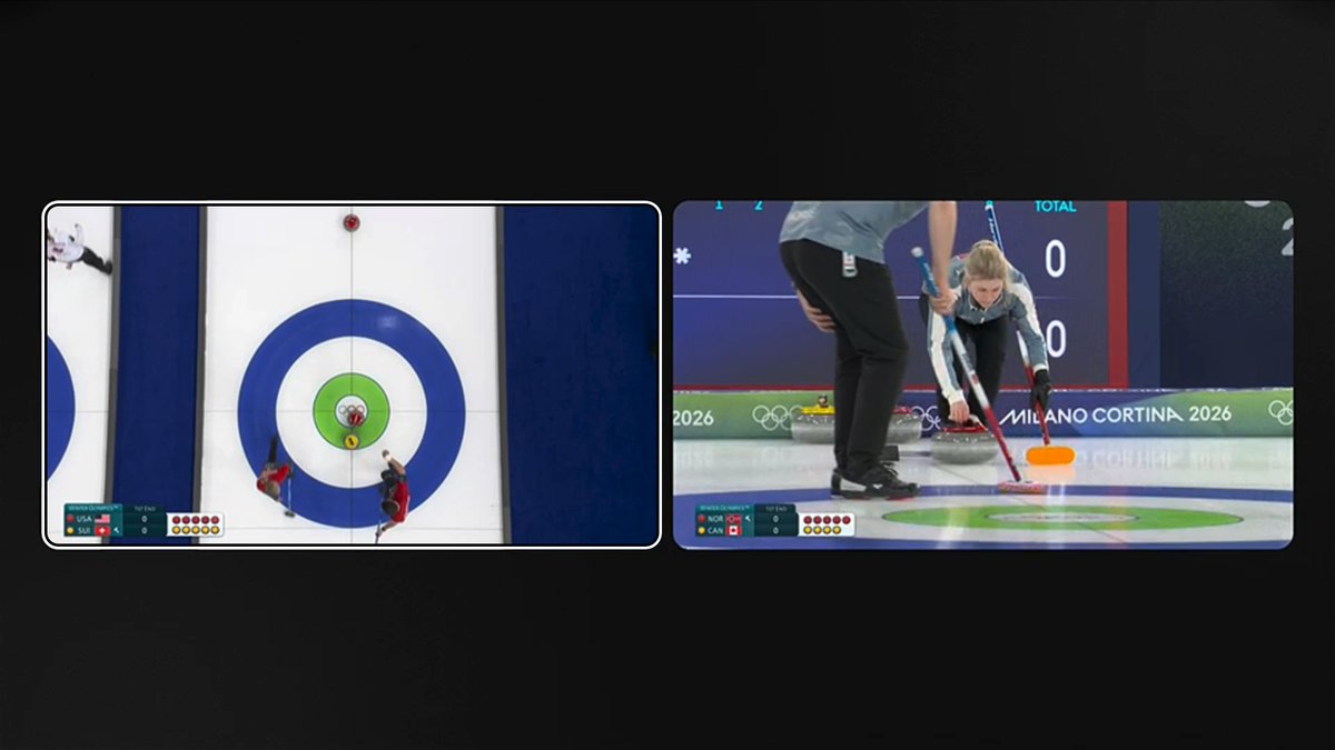 Look at <a href="/peacock/">Peacock</a> and <a href="/NBCOlympics/">NBC Olympics & Paralympics</a> doing multiview for curling!!! #olympics