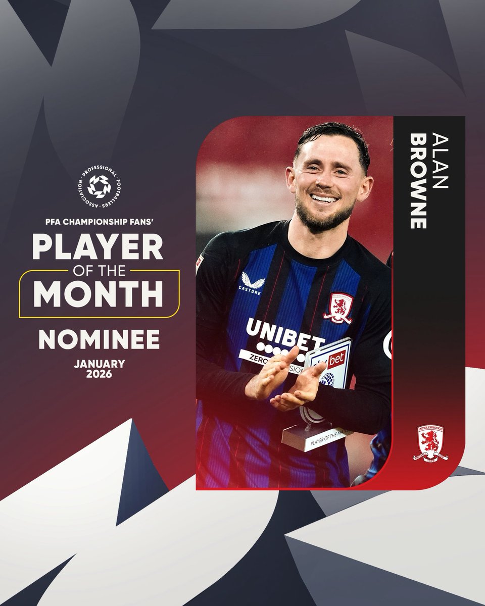 🔴 Alan Browne

Vote 🗳️➡️ bit.ly/3O6mrFn

<a href="/Boro/">Middlesbrough FC</a>