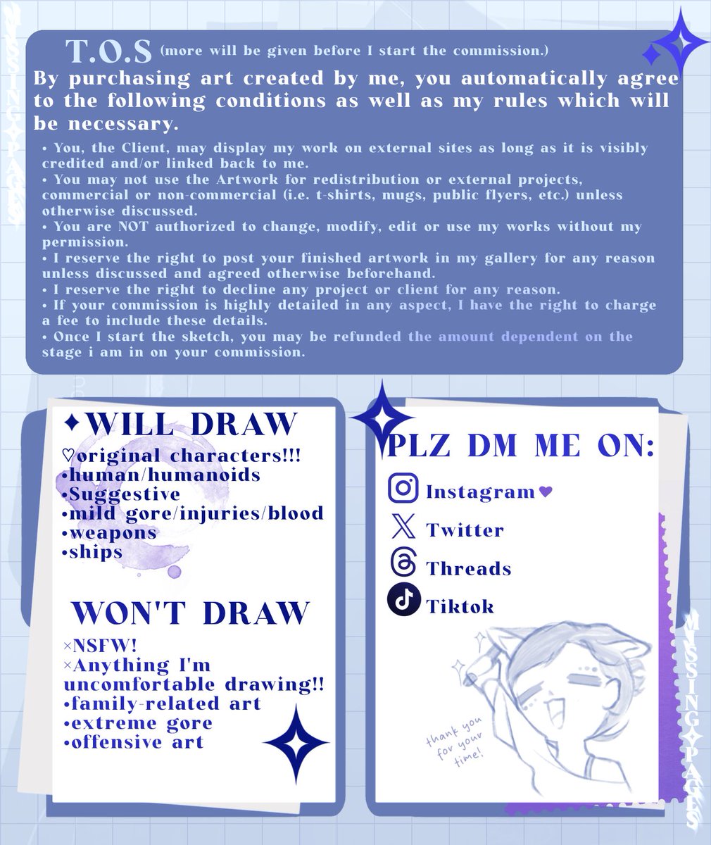 Missing Pages(COMMS OPEN) tweet media