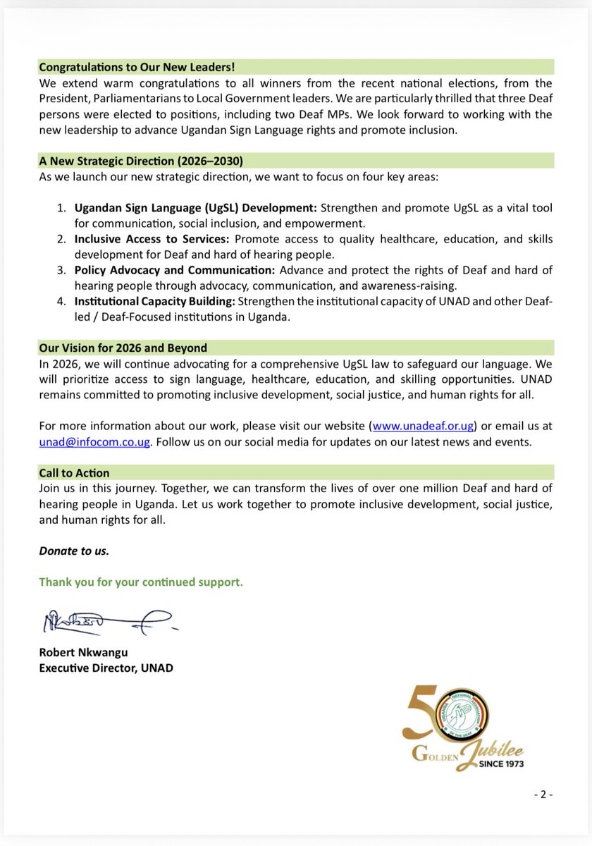 UNAD - Deaf people in Uganda tweet media