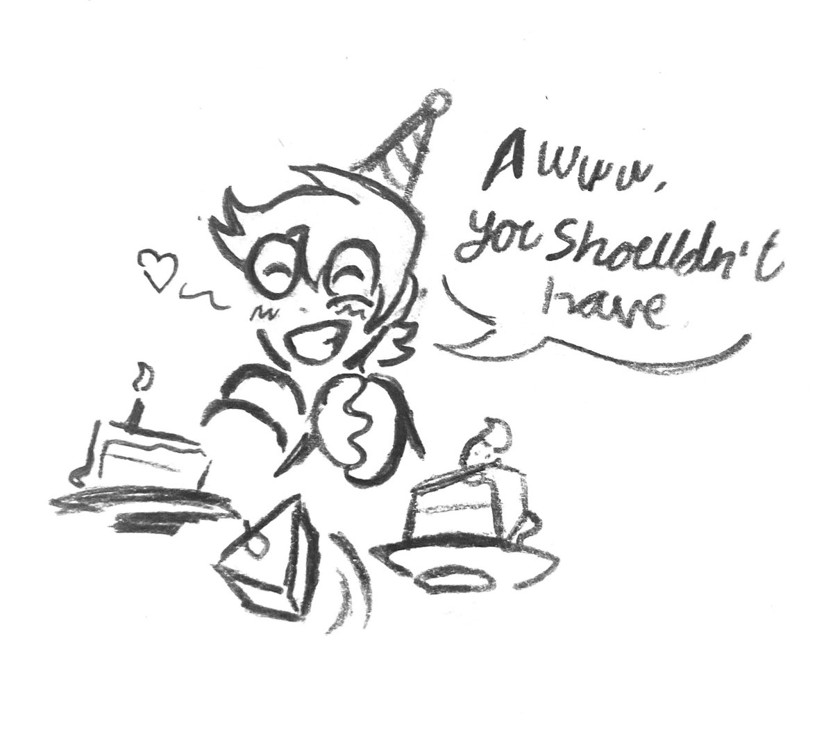 Haven’t forgotten about WH, just working on other things.

Happy birthday Joanna Newmake, my pride and joy.
#sketch #ocart