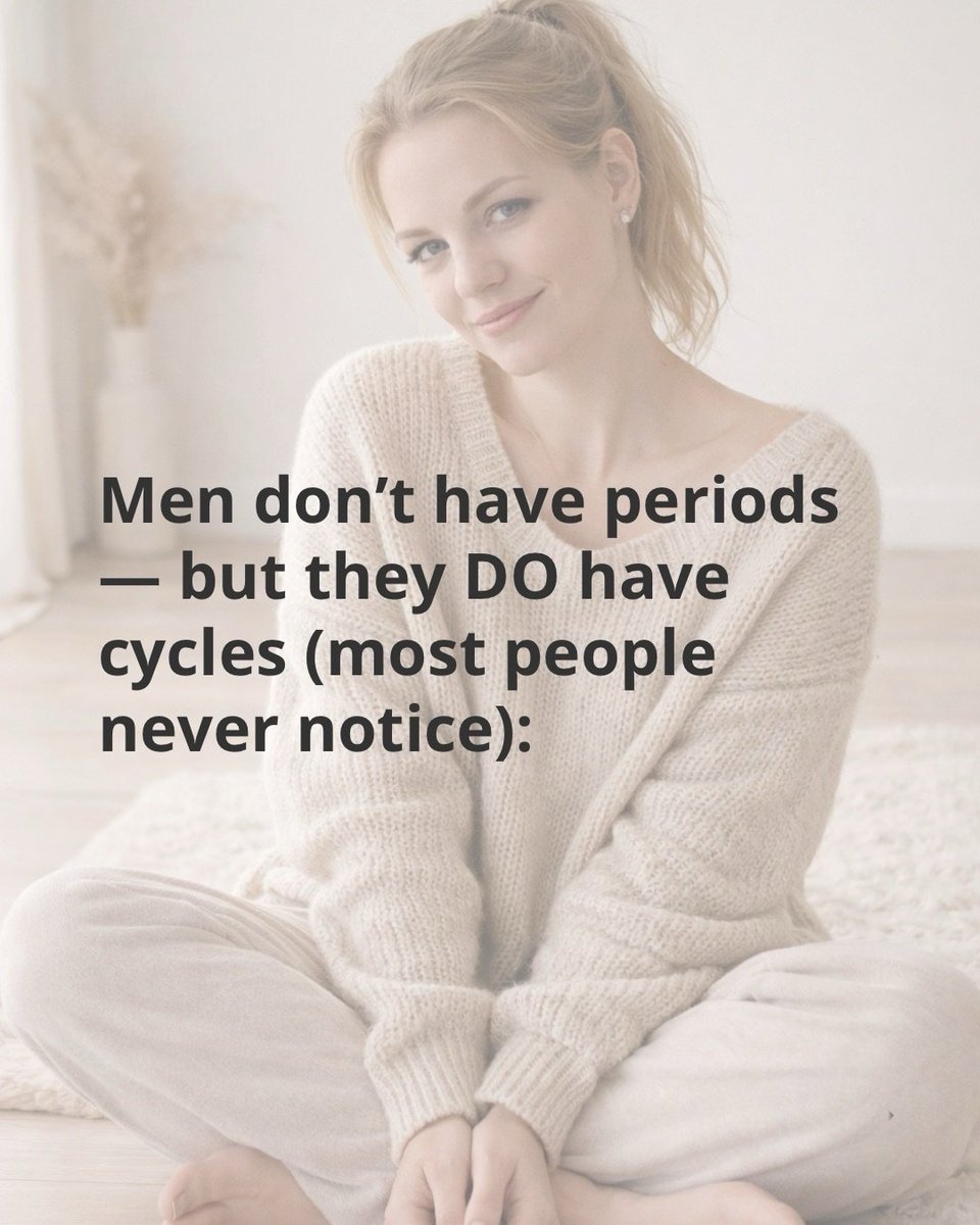 Men don't have Periods like women.

But they have their own cycle too..
(That most people never care to notice)

Let's uncover 🧵