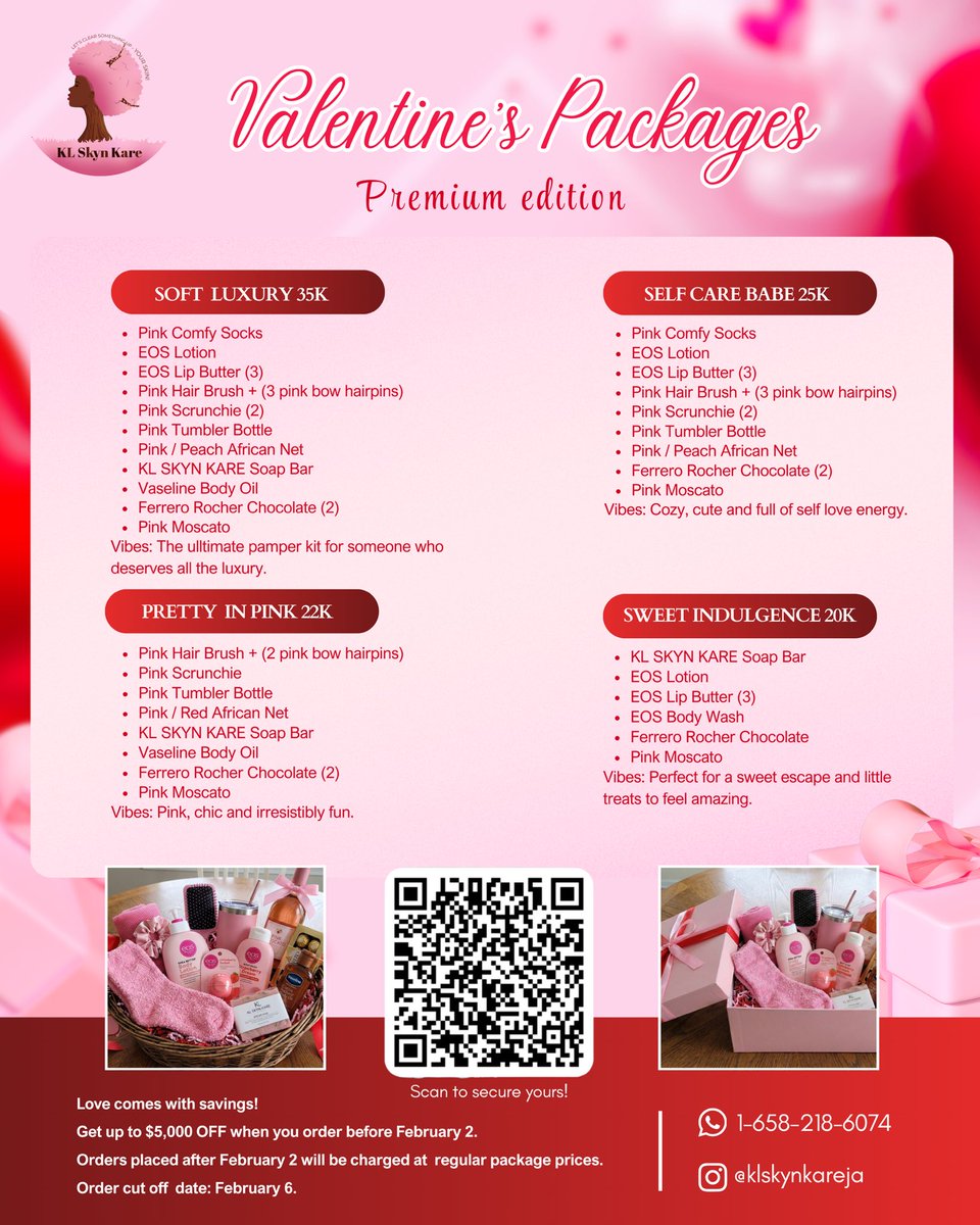 klskynkare's tweet photo. What are you willing to do? 😏 For your Valentine 💌💘

Which package would you like? 🥰💘 https://t.co/PbkBslqGbL https://t.co/x4ULpO89XB