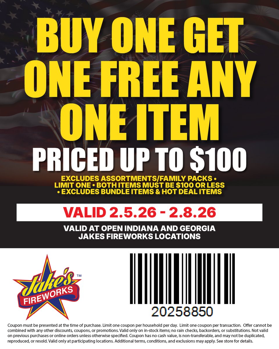Jake's Fireworks tweet media