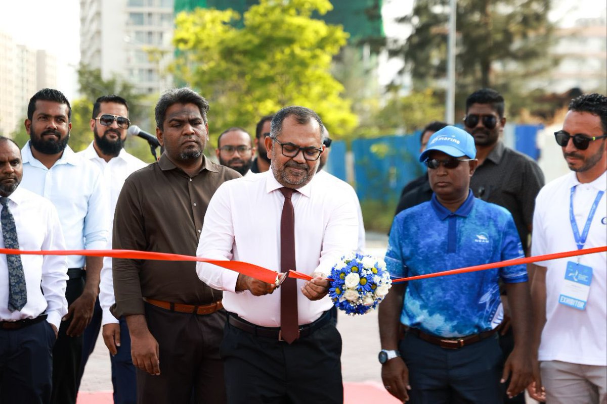 MoosaZameer's tweet image. Pleased to open the Maldives Marine Expo 2026 today, an important platform for showcasing innovation, entrepreneurship, and collaboration across the marine and maritime sectors.

As an island nation, the marine industry plays a central role in our economy. Events like this