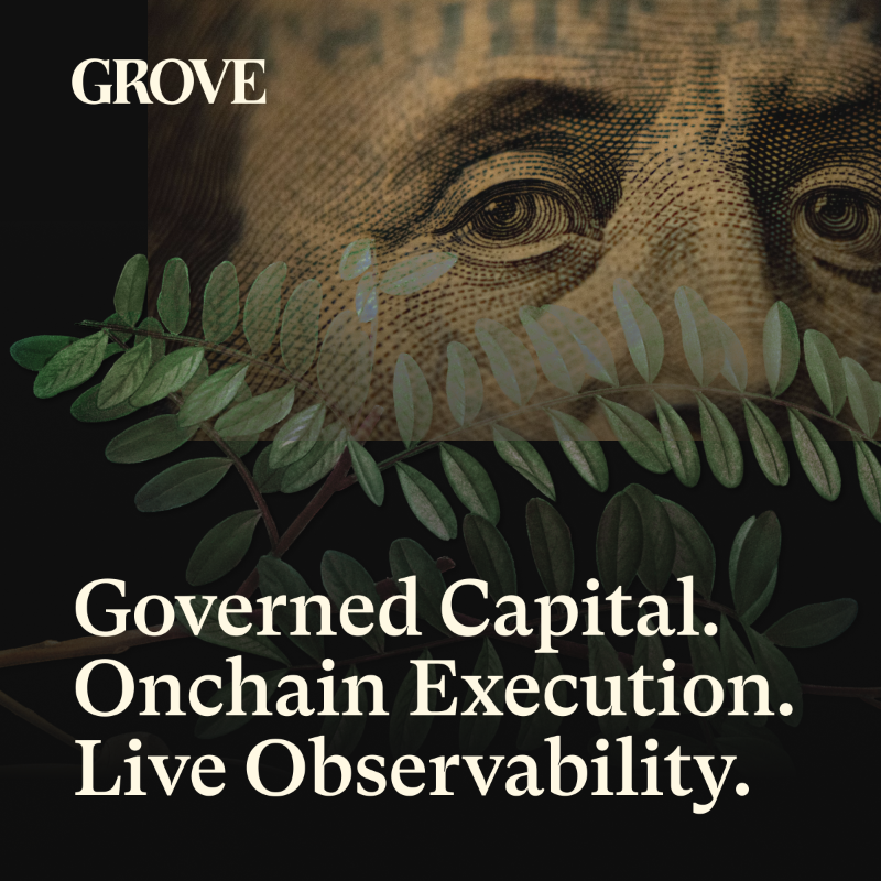 grovedotfinance's tweet photo. Grove deploys capital into tokenized credit strategies onchain.

Over $2B already allocated and counting, with rewards routing back into the Sky Ecosystem.

Follow Grove to see how credit markets are evolving.