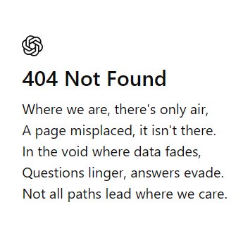 Falla ChatGPT y viene con poesía. Ahora no puedo enojarme.