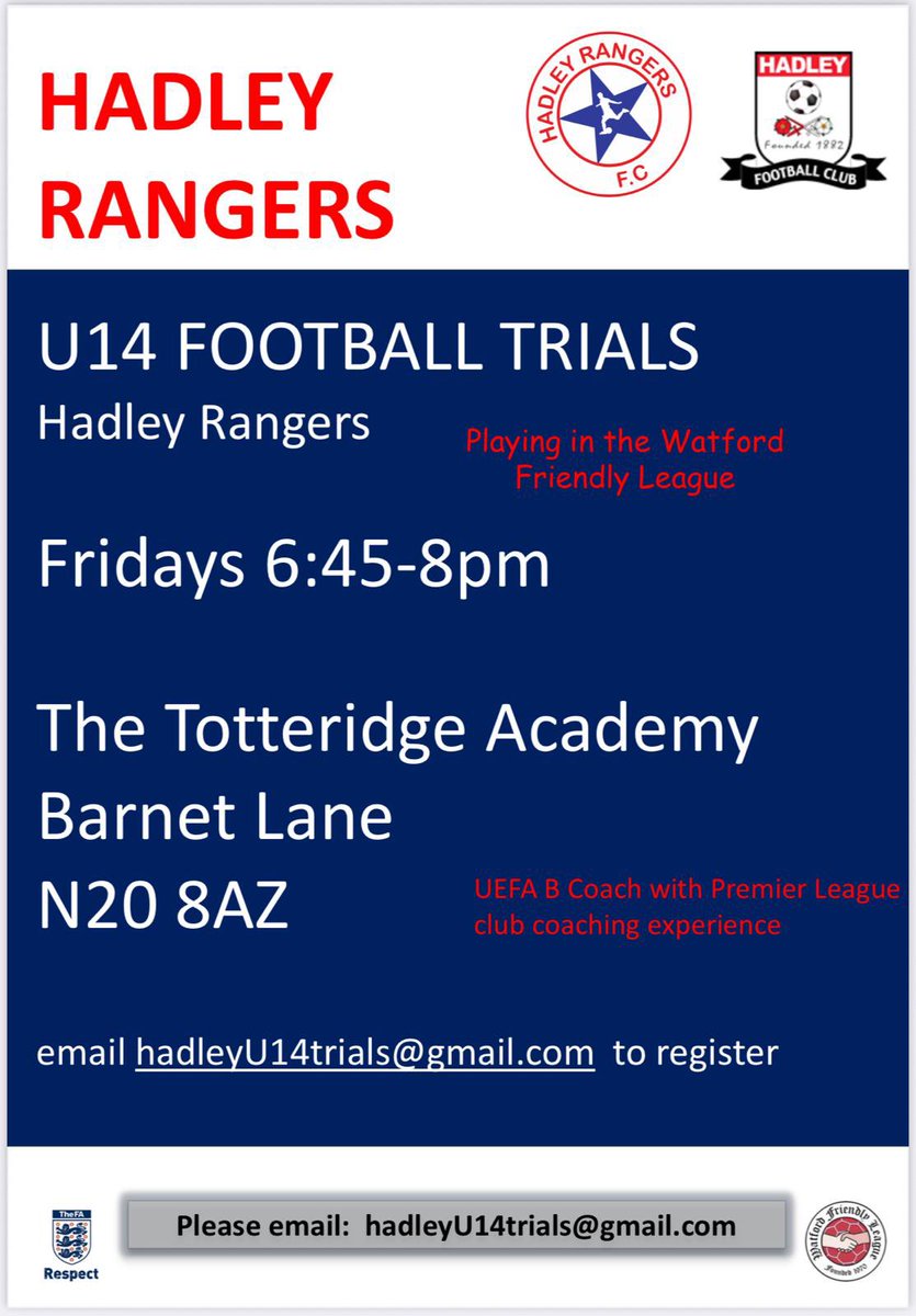 Hadley Rangers FC tweet media