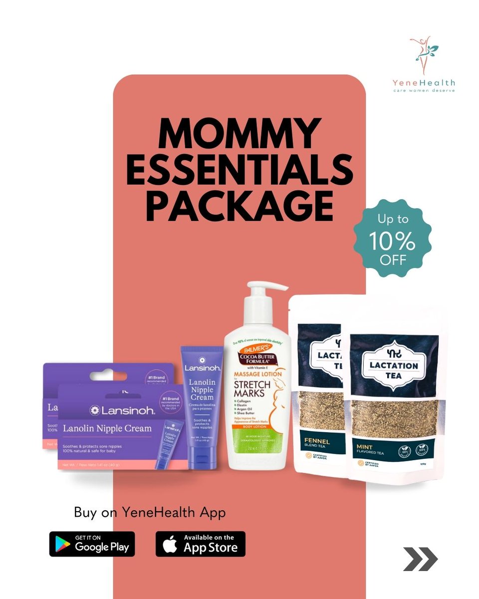 Everything a breastfeeding mom needs, in one thoughtful package 🤍 (ON DISCOUNT)

📲 Download the YeneHealth app to order products (link in bio)

#BreastfeedingSupport #NewMomCare #MomWellness #PostpartumCare #BreastfeedingJourney #yenehealth #womenshealth