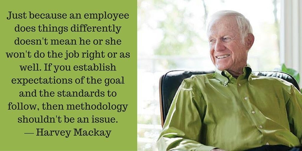 Employee Engagement Quote by Harvey Mackay: Just because an employee does things differently... #EmployeeEngagement