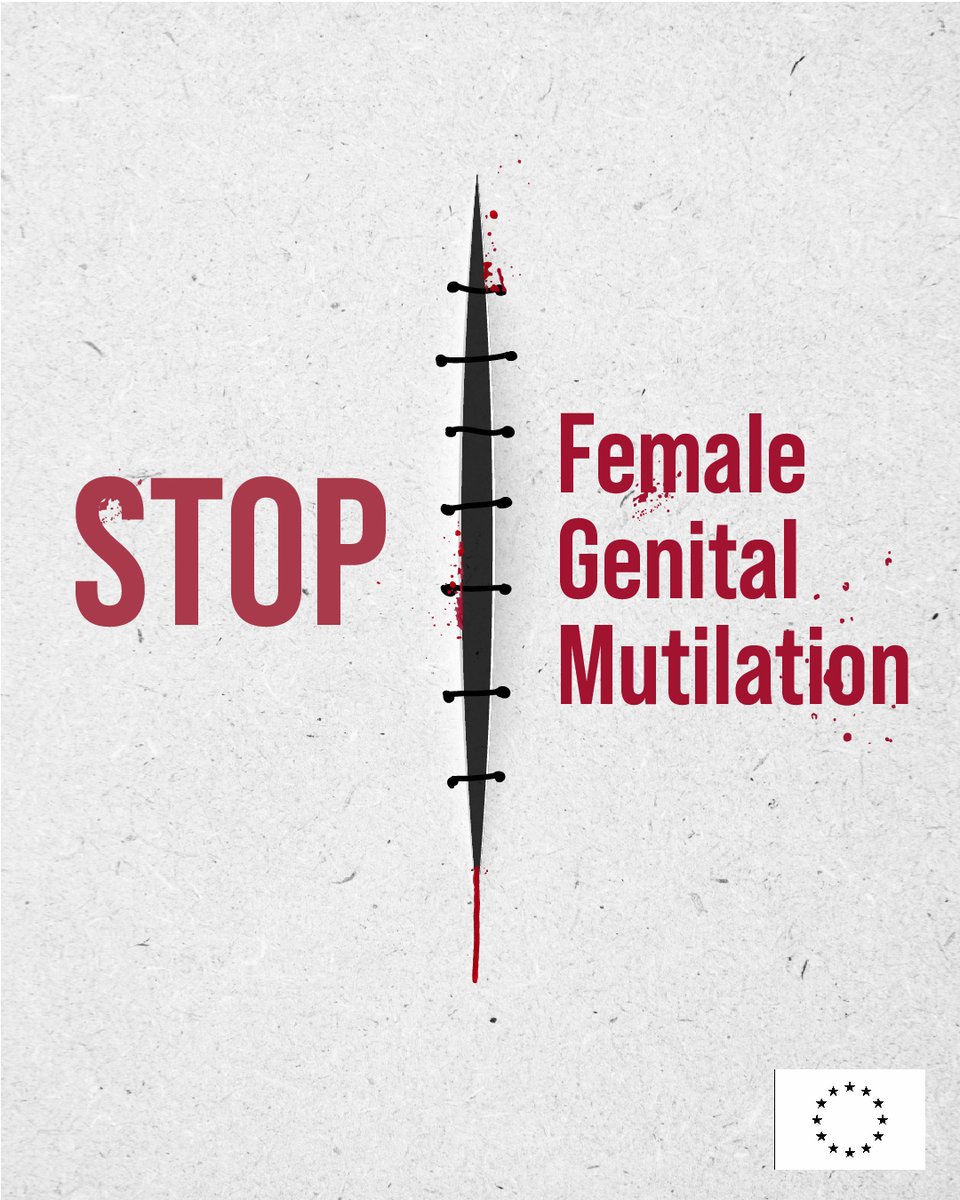 EU_Justice's tweet photo. Female Genital Mutilation is a human rights violation. 
No justification. Ever.

More than 200 million women and girls are affected worldwide.

The EU stands for zero tolerance. 
FGM must end.

ℹ️ Our statement: https://t.co/do3bCOnIsC https://t.co/XX3G575qoD
