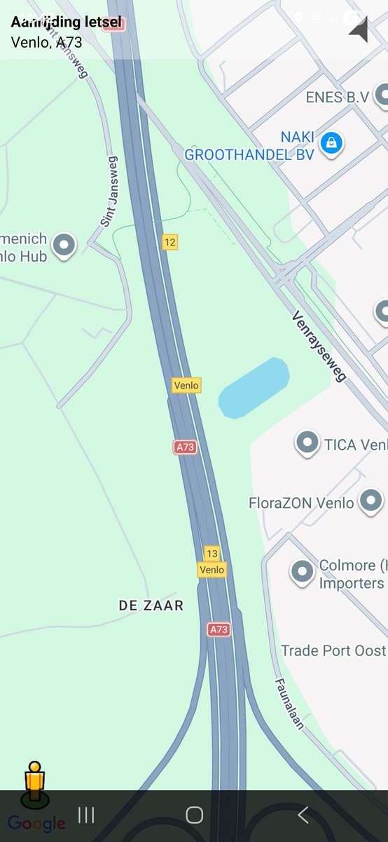 Aanrijding met letsel op A73