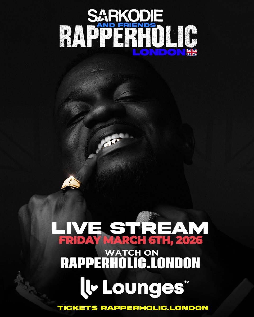#RapperholicUk26 tickets sold out on you? You are not in London?

Say no more, we will be streaming the historic show live on rapperholic.london &amp; on Lounges.tv 

Click link to purchase your streaming ticket 💨💨