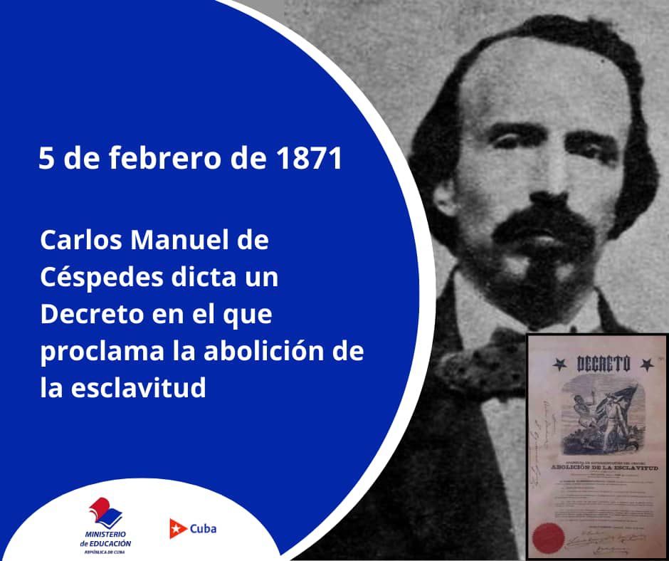 🇨🇺El 5 de febrero de 1871 se aprobó un decreto crucial para la historia de Cuba: la abolición de la esclavitud. Este hecho, que ocurrió hace 154 años, marcó un hito en la lucha por la libertad de los esclavos africanos en la isla.
#CubaMined