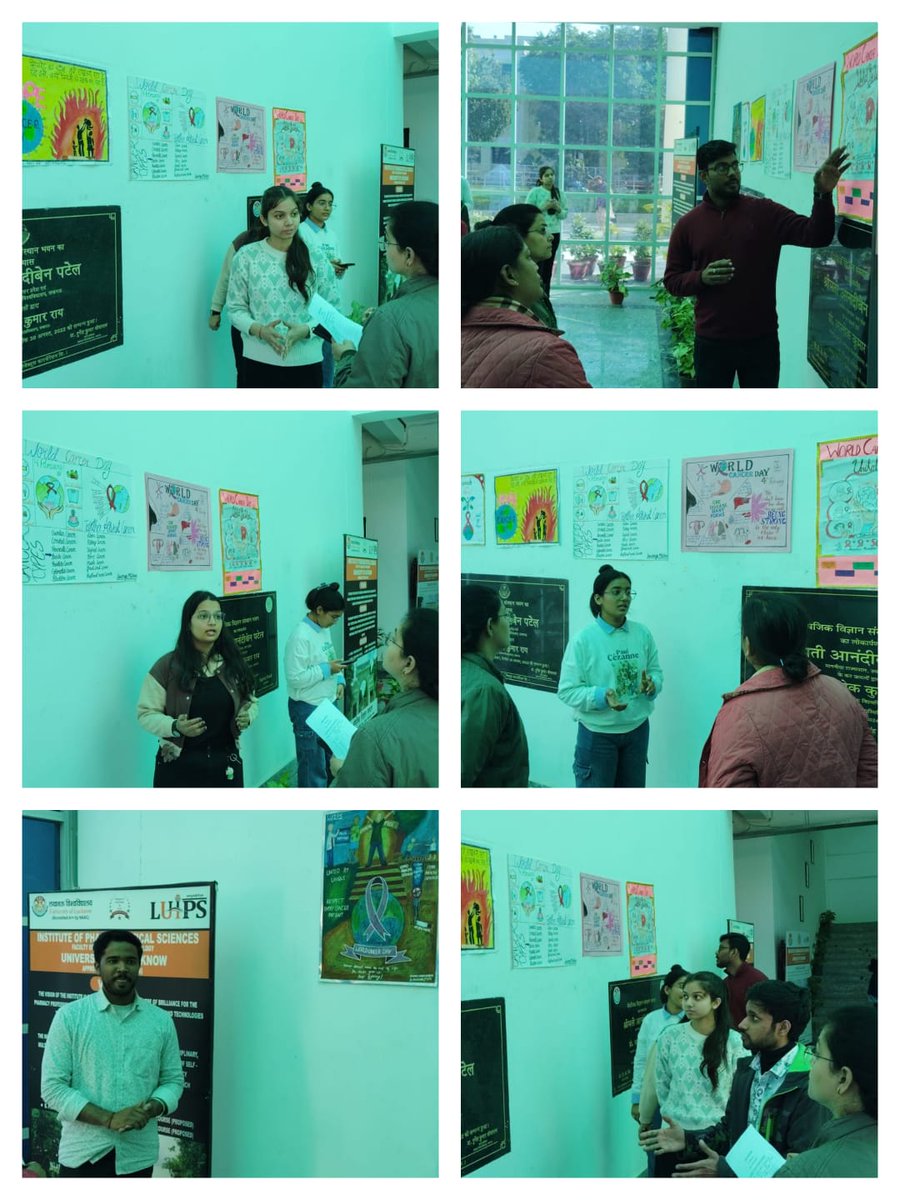 luips_UoL's tweet photo. Students showcase their skills in poster presentation, slogan writing and oral presentation competition organised by Institute of Pharmaceutical sciences, University of Lucknow on the occasion of WORLD CANCER DAY on 4th February 2026 https://t.co/9M6HOdcps1