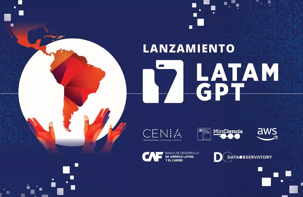 🚀Súmate al lanzamiento de Latam-GPT, el primer Gran Modelo de Lenguaje Abierto de América Latina y el Caribe.

Un paso decisivo en la IA: abierto, transparente y ético, entrenado con nuestras lenguas, culturas y realidades para fortalecer la soberanía tecnológica y crear