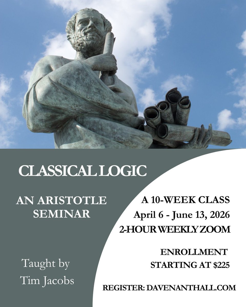 Want to be trained in classical logic? davenanthall.com/course/classic… <a href="/DavenantInst/">Davenant Institute</a>