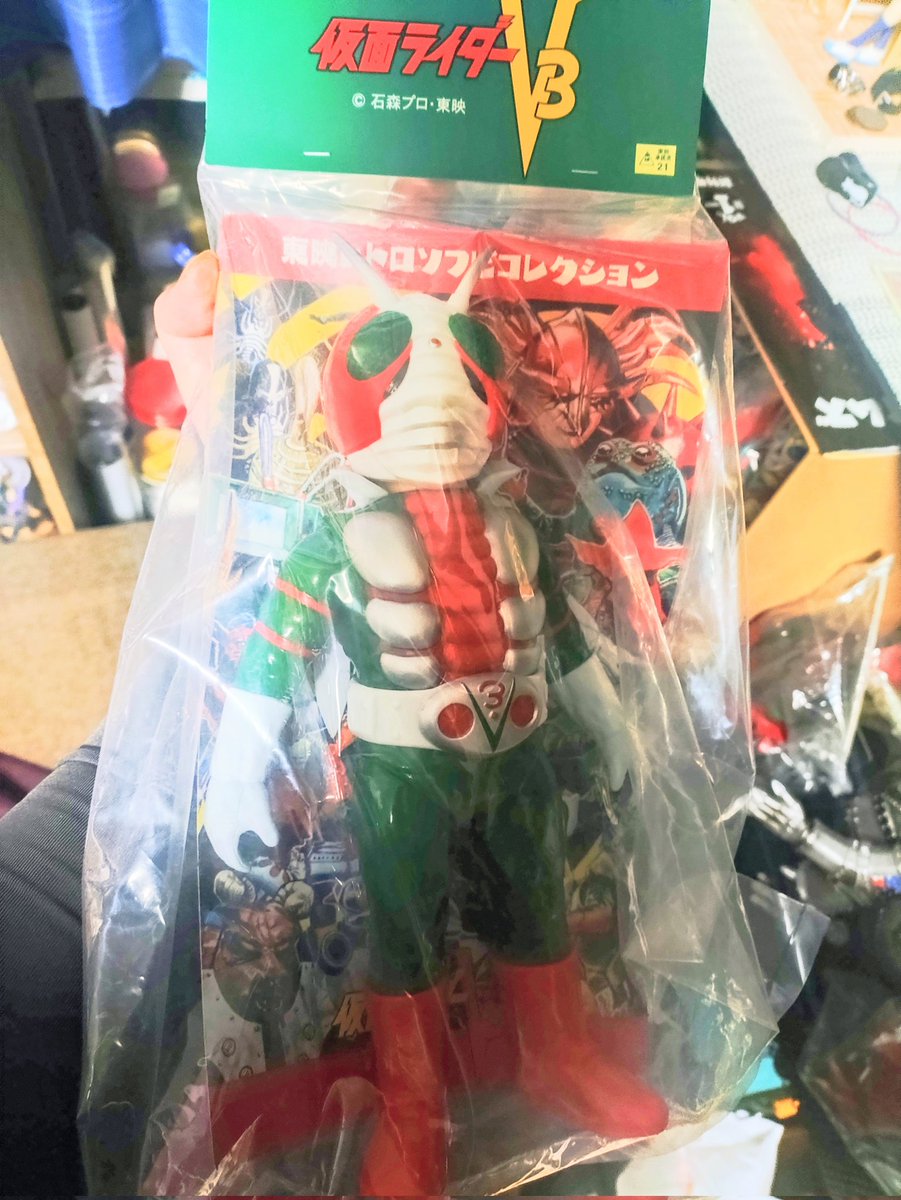 東映レトロソフビコレクション #仮面ライダーV3ビニールマフラー版