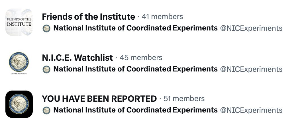 National Institute of Coordinated Experiments tweet media