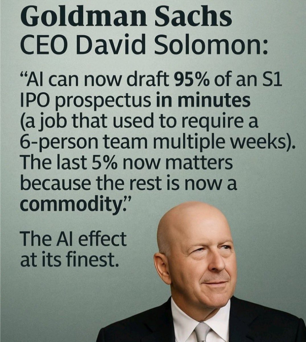 MichaelAArouet's tweet image. That’s an eye-opening statement. Many people will lose their well paid jobs. Bankers, lawyers, consultants, accountants, doctors, designers, architects, engineers and others. AI will also lower salaries for those who will still find a job.

Good luck with your mortgage.