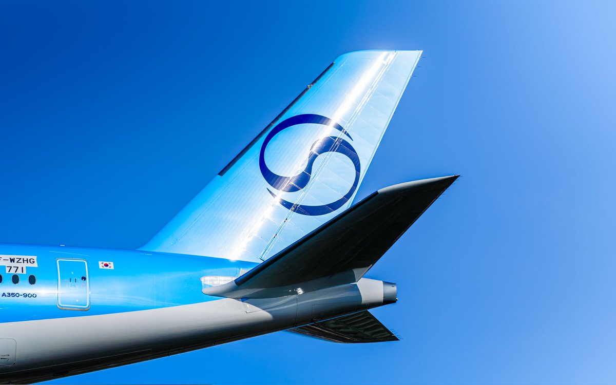 Le magnifique A350 avec la nouvelle livrée KAL 🥰