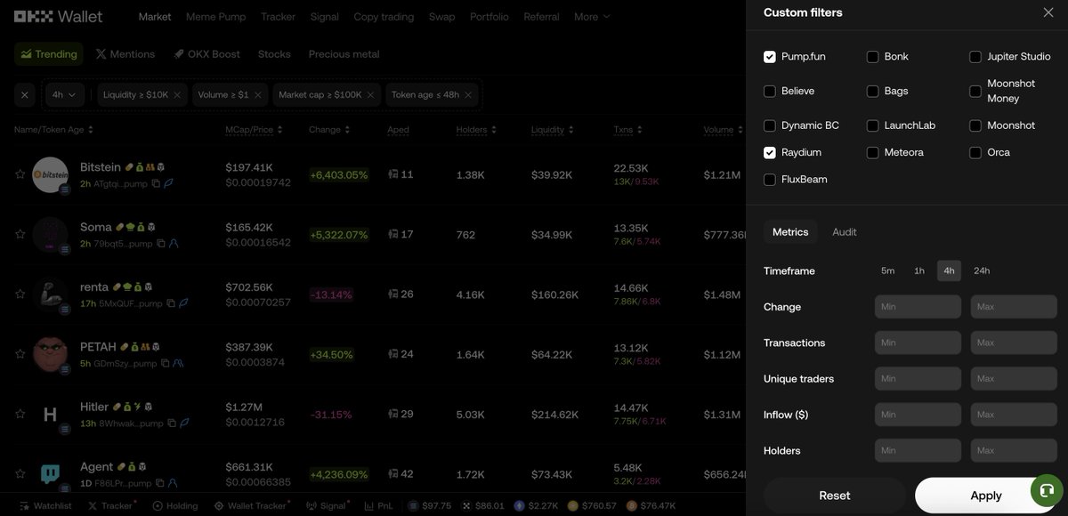Web3Niels's tweet photo. It's better to be safe than sorry. 

I use @OKX DEX to flag risky tokens and avoid rugs or scams and it's helped a lot. 

Happy to share this as an OKX creator. 🤝 https://t.co/0Pi2AGB9VL