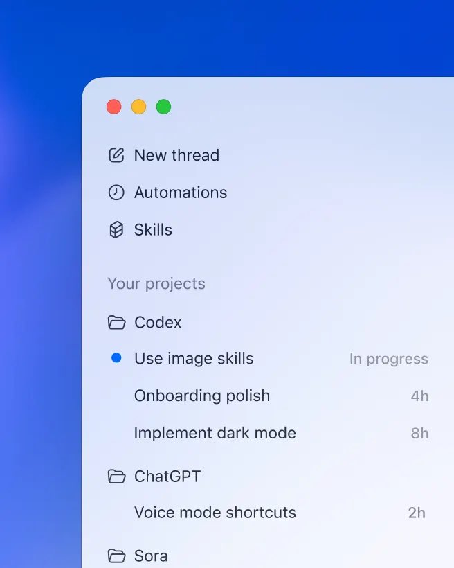 I think officially going to switch to <a href="/OpenAI/">OpenAI</a> Codex.

The app is just so damn smooth!