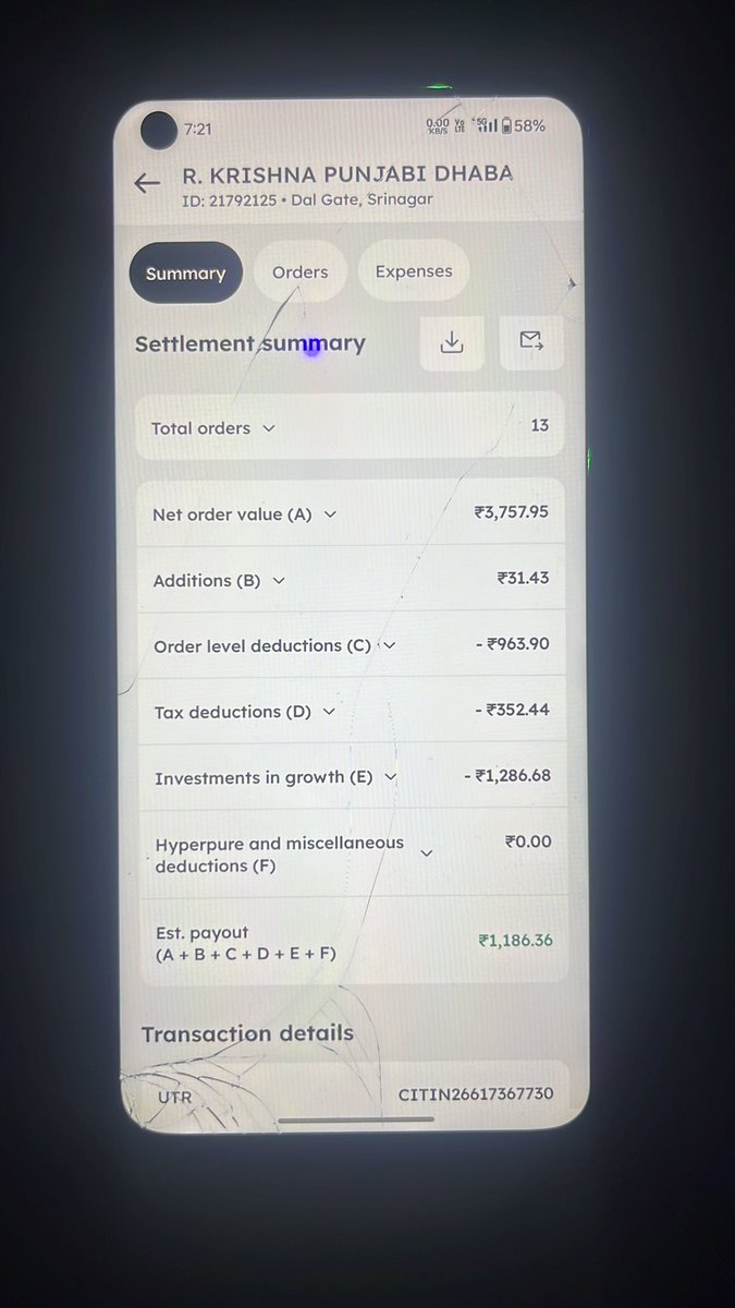 sumanraina_'s tweet photo. See what @zomatocare @zomato pays the restaurant. Not even 30% with all nonsense charges. They make customers buy items 300% up. Every business is a scam. And if u have no time to fight with all their team then u will have to suffer everything alone. https://t.co/VX1YMcTbZw