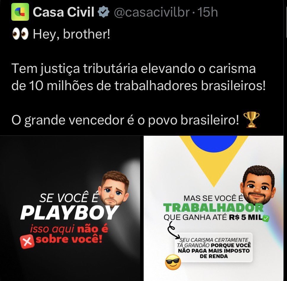 nonoinvestidor's tweet photo. ATENÇÃO: Se você ganha acima de 5mil Reais, você é PLAYBOY. https://t.co/SodEE3u36f