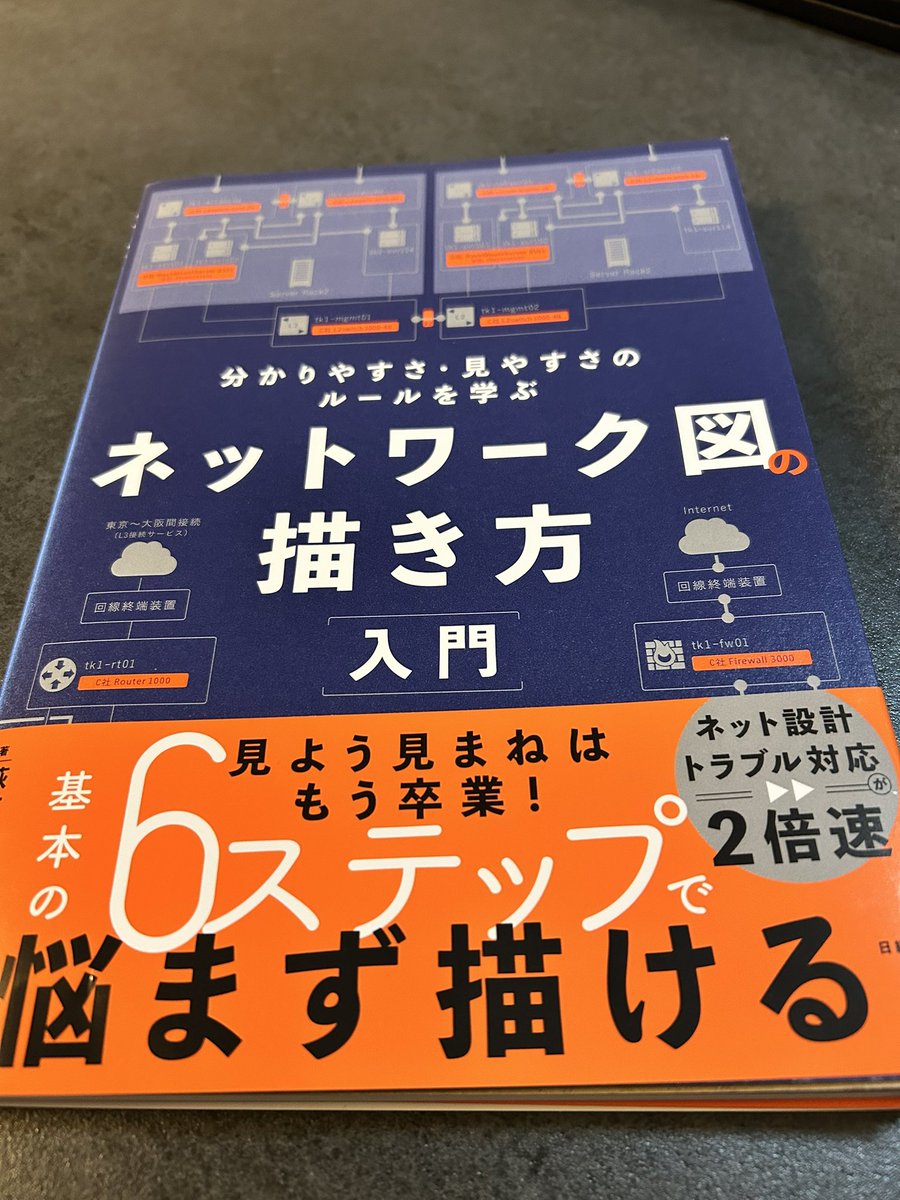 ネットワーク図の描き方入門を買ってみた。

普段、まったくネットワークの仕事はしないのだけど、システムの構成図を見るのが好きだから。

ネットワークの基礎知識も触れてあって、まさに自分向け。

普段の仕事にも何か活かせるといいなぁー。